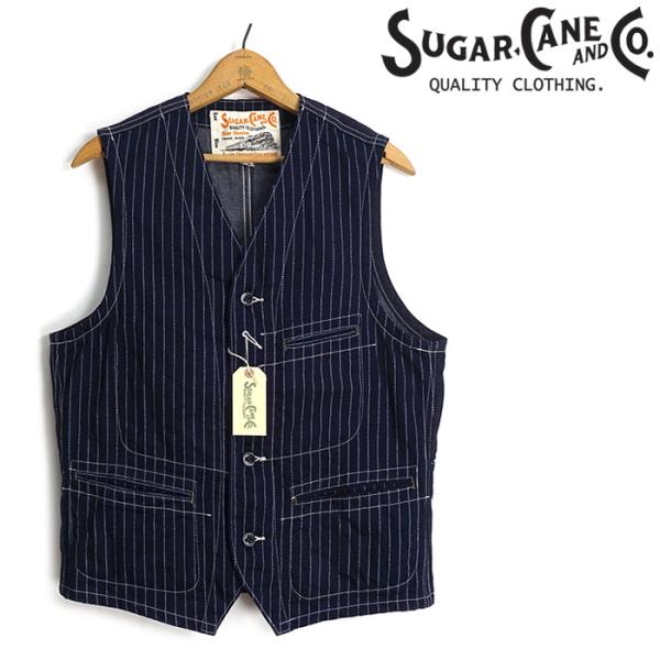 SUGAR CANE シュガーケーン [SC12654] ウォバッシュ ストライプ ワーク
