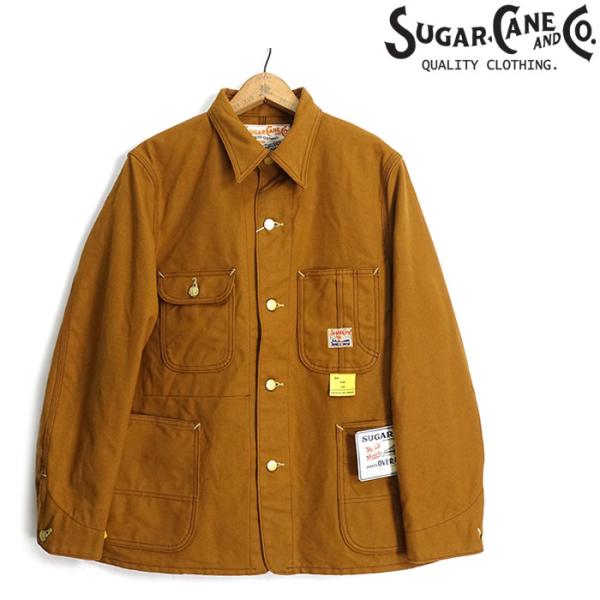 完売品　SUGAR CANE ブラウンダックカバーオール サイズ40 cleverwebshop_sugarcane-sc15657