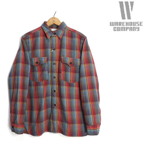 ウエアハウス フランネルシャツ チンストラップ Lot 3022 限定品 L WAREHOUSE（ウエアハウス） WAREHOUSE Lot 3022 チンストラップ