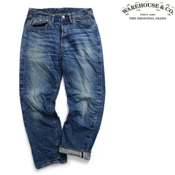 WAREHOUSE (ウェアハウス) 1101 ワンウォッシュデニム W30 WAREHOUSE ウエアハウス Lot.1101 ユーズドウォッシュ ジーンズ