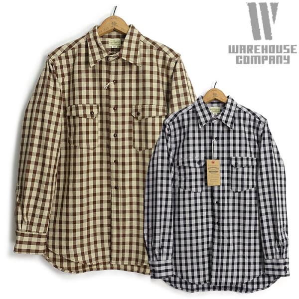 未使用　ウエアハウス FLANNEL WESTERN 3052 ネルシャツ　36 cleverwebshop_warehouse-3052