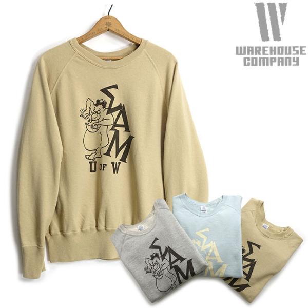 断捨離、終活、美品、ウェアハウス、ラグラン袖、スエット、サイズ４０　店舗限定品 WAREHOUSE ウエアハウス [461] セコハン ラグランスウェット 