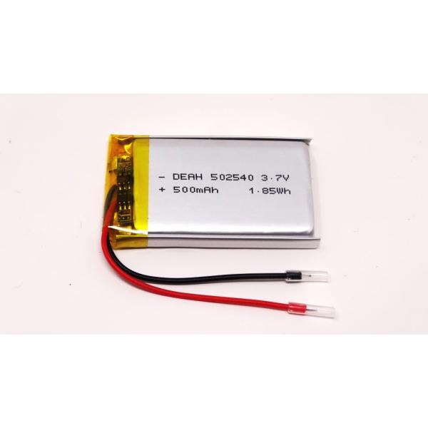 リチウムポリマー電池 リポバッテリー 3.7V 500mAh DEAH 502540/LiPo