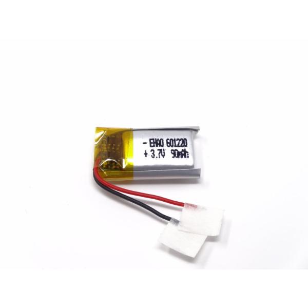 リチウムポリマー電池 リポバッテリー 3.7V 90mAh EHAO 601220/LiPo MP3 MP4 DVD Bluetooth レコーダーヘッドセット