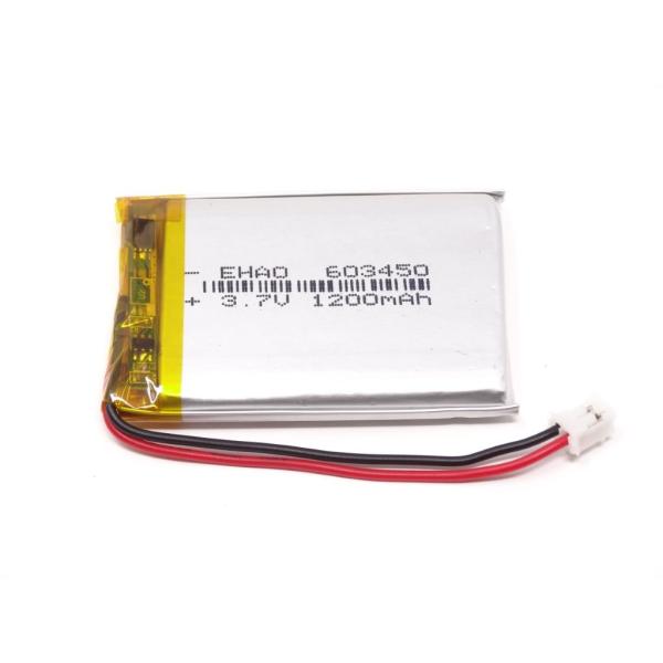 リチウムポリマー電池 リポバッテリー 3.7V 1200mAh EHAO 603450/LiPo カメラ ドローン GPS PSP