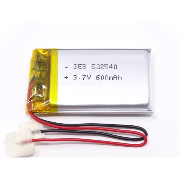 リチウムポリマー電池 リポバッテリー 3.7V 600mAh GEB 602540/LiPo カメラ ドローン MP4 GPS