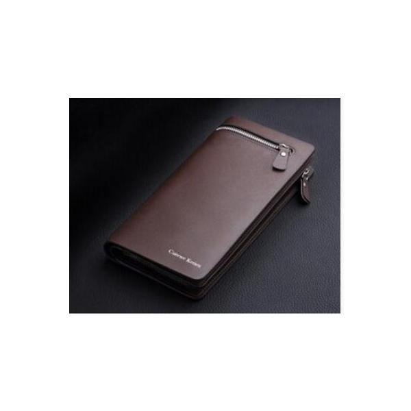 メンズ 長財布 二つ折り 紳士 シンプル かっこいい レザー ラウンドファスナー ウォレット カード 大容量 ブラウン Buyee Buyee Japanese Proxy Service Buy From Japan Bot Online