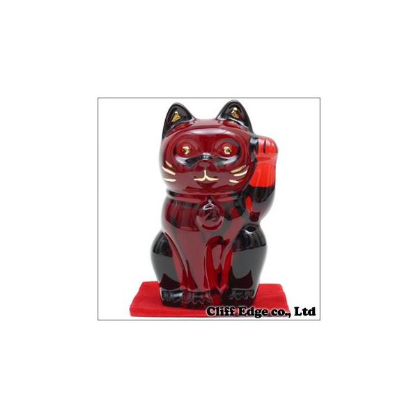 バカラ Baccarat CRYSTAL 招き猫 RED 290-002345-013+新品