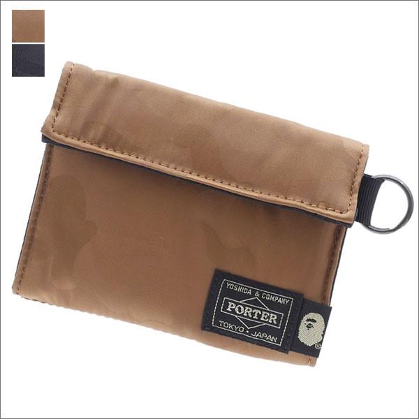 A BATHING APE (エイプ) PORTER ABC POLYESTER JACQUARD WALLET A BATHING APE (エイプ) PORTER ABC POLYESTER JACQUARD WALLET