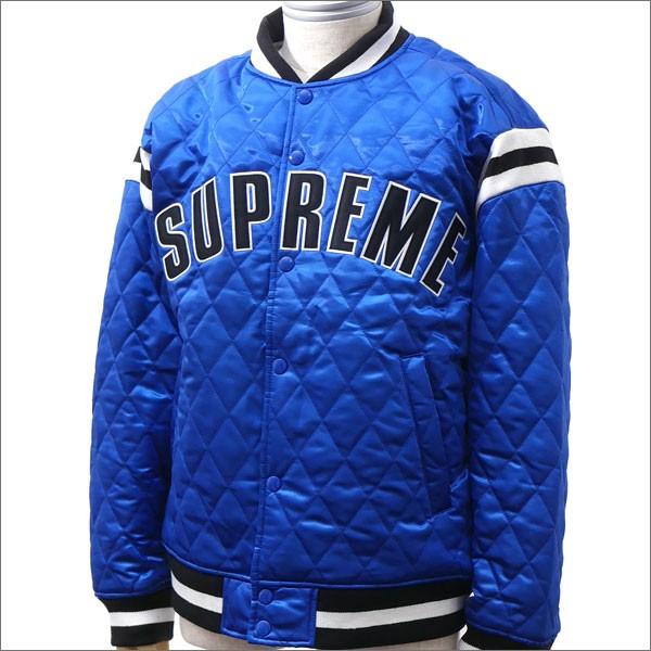 Supreme シュプリーム SUPREME Quilted Satin Varsity Jacket