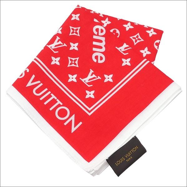 シュプリーム SUPREME x LOUIS VUITTON(ルイ・ヴィトン) Monogram Bandana (バンダナ) RED  280-000121-013+ 新品 (グッズ)