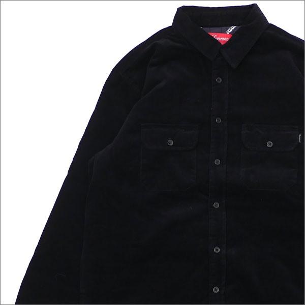 新品・L】Supreme Corduroy Shirt Black シャツ