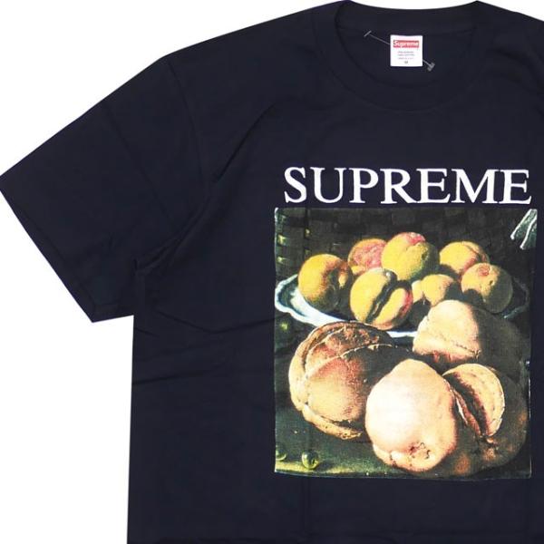 supreme still life tee navy
