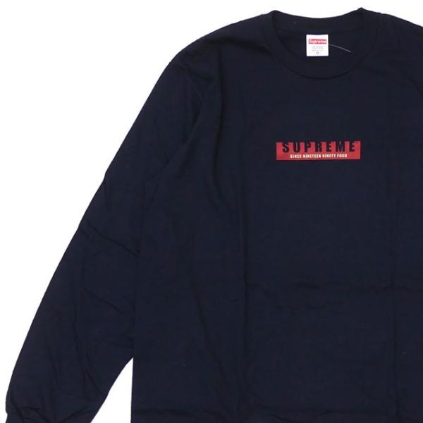 専用【新品】 Supreme 1994 L/S Tee 黒 L Supreme シュプリーム SUPREME 1994 LS Tee (長袖Tシャツ) NAVY
