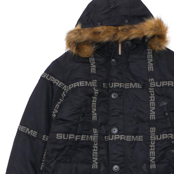 シュプリーム SUPREME Logo Tape N-3B Parka ジャケット BLACK シュプリーム SUPREME Logo Tape N-3B Parka ジャケット BLACK