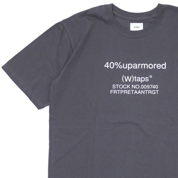 WTAPS ダブルタップス 40PCT UPARMORED TEE Tシャツ GRAY グレー WTAPS ダブルタップス 40PCT UPARMORED TEE Tシャツ GRAY グレー