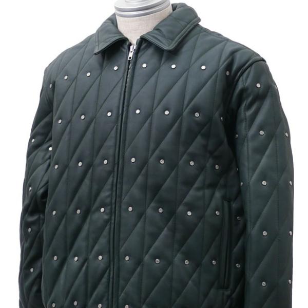 Supreme シュプリーム SUPREME Quilted Studded Leather Jacket レザー