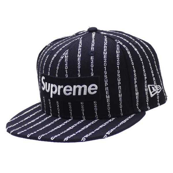 Supreme ネイビー キャップ Supreme シュプリーム SUPREME Text Stripe New Era ニューエラ