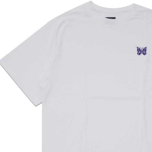 新品 ニードルズ NEEDLES EMB. POCKET TEE ポケット Tシャツ WHITE ホワイト 白 メンズ 半袖Tシャツ