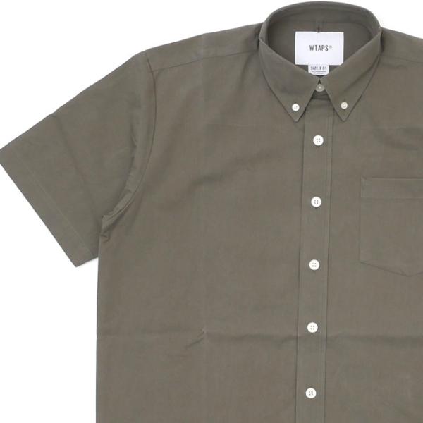 WTAPS BD 02 半袖シャツ オリーブドラブ ころ WTAPS BD 02 半袖シャツ オリーブドラブ M WTAPS 新品