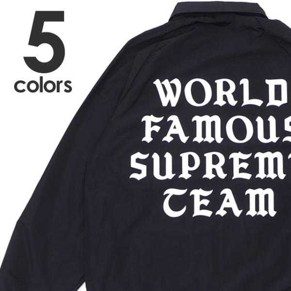 supremeコーチジャケットWORLD FAMOUS SUPREME TEAM Supreme（シュプリーム） 新品 SUPREME World Famous Coaches Jacket