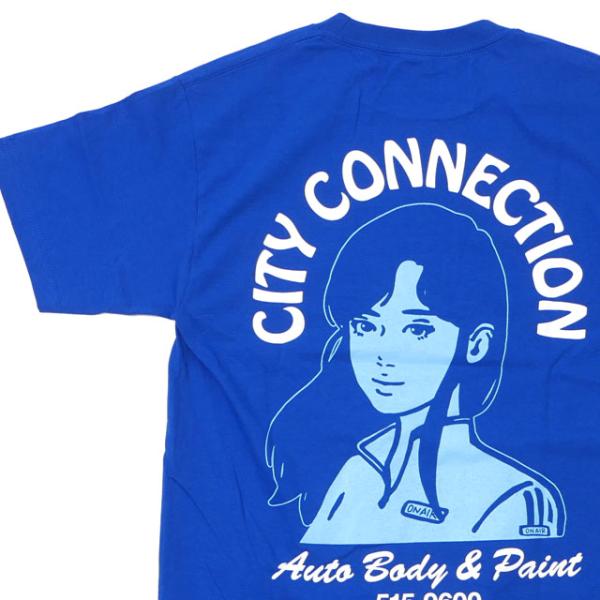 新品 オンエアー ON AIR City Connection S/SL Tee Tシャツ BLUE