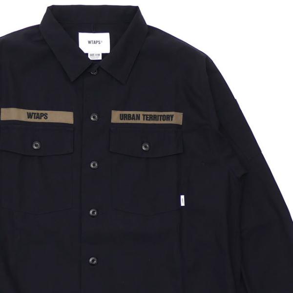 WTAPS 新品 BUDS.LS 長袖シャツ NAVY 211BRDT-SHM02