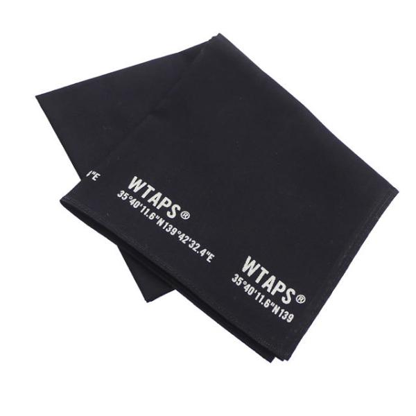 新品未開封　wtaps クロスボーン　バンダナ　黒 WTAPS 'BANDARIA / BANDANA .COTTON'クロスボーン バンダナ 黒