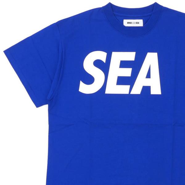 新品 ウィンダンシー WIND AND SEA SEA S/S T-SHIRT Tシャツ BLUExWHITE ブルー 青 200008820044  半袖Tシャツ