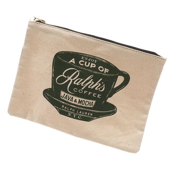 RALPH LAURENT ☆Ralph's Coffee ジップポーチ POLO RALPH LAUREN 新品 ラルフズ コーヒー Ralph's Coffee