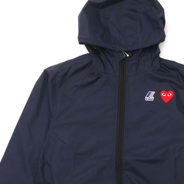 K-Way PLAY COMME des GARÇONS 2XL ネイビー Play コムデギャルソン × K-WAY-ケーウェイ-フルジップ・プル