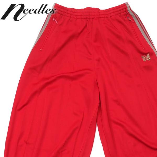 Needles 赤 サイドストライプ パンツ M Needles トラックパンツ 赤