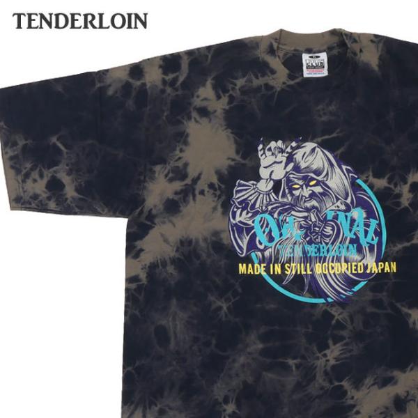 TENDERLOIN 新品 テンダーロイン TEE ACID M Tシャツ NAVY