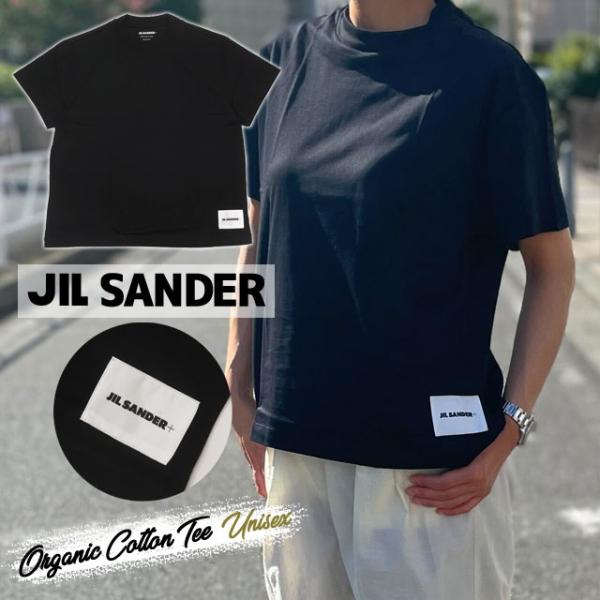 JIL SANDER ジルサンダー コットン ブラック シャツ 41 JIL SANDER ジルサンダー Tシャツ 半袖 クルーネック レディース