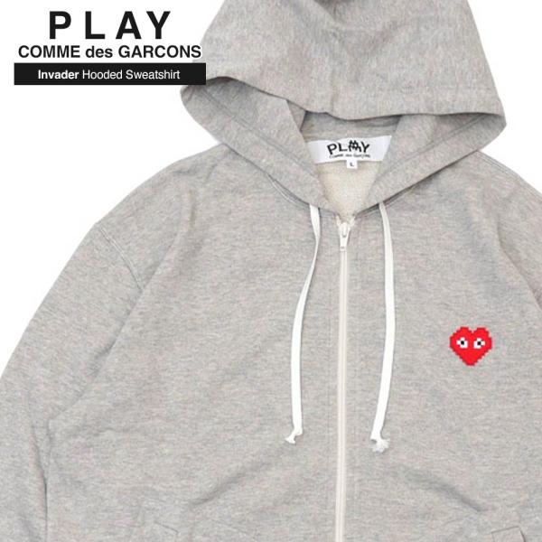 値下げ！未使用　プレイ　コムデギャルソン　パーカー　XLサイズ　ライトグレー PLAY COMME des GARCONS 【期間限定特別価格】 新品 プレイ
