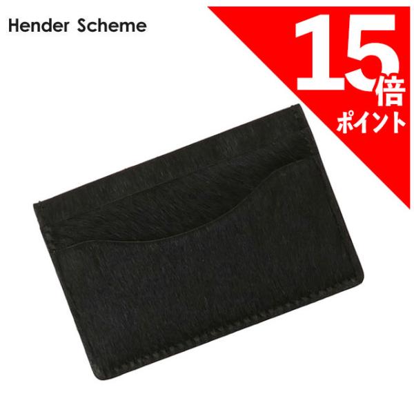極美品 エンダースキーマ 本革 レザー ケース カードケース ブラック Hender Scheme｜folded card case [ レザーカードケース