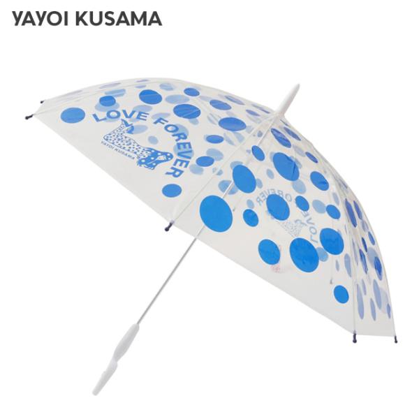 新品 YAYOI KUSAMA ヤヨイ クサマ 草間彌生 ビニール傘 BLUE