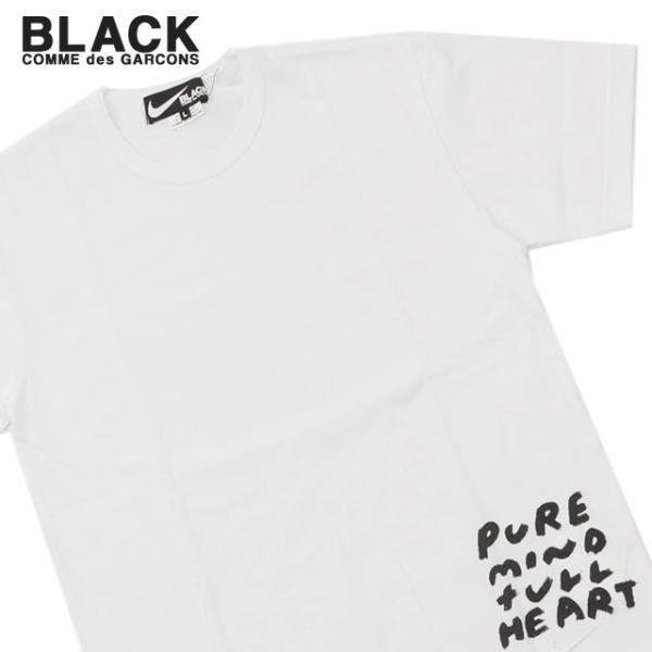 【メッセージペイント】コムデギャルソンxナイキ WネームTシャツ コムデギャルソン プレイ x ナイキ コラボ Wネーム 半袖 Tシャツ