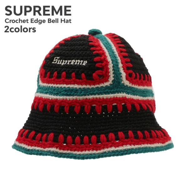 [美品]supreme シュプリーム CROCHET EDGE BELL HAT cliffedge_23031705