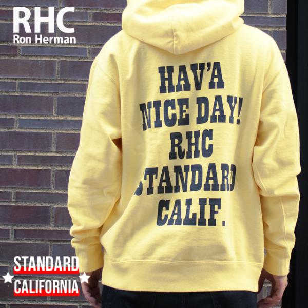 新品 ロンハーマン RHC Ron Herman x スタンダードカリフォルニア STANDARD CALIFORNIA US Cotton HAND  Logo Hoodie YELLOW 211000832048 SWT/HOODY :23040502:クリフエッジ 通販  