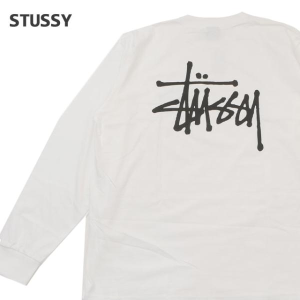 STUSSY 新品 ステューシー BASIC LS TEE 長袖Tシャツ WHITE