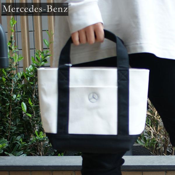 Mercedes-Benz ネイビー トートバッグ Mercedes Anchor inc. キャンバス トートバッグ ネイビー L