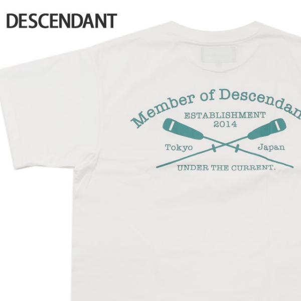 DESCENDANT CROSSPADDLE POLO SS サイズ3 ホワイト DESCENDANT
