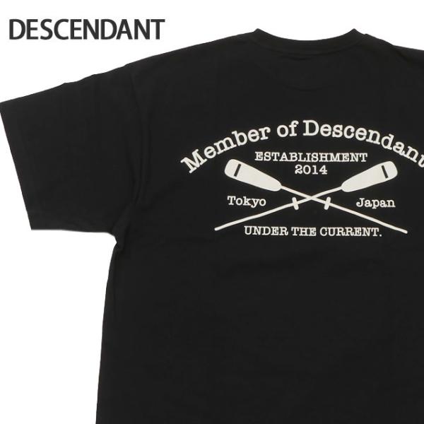 DESCENDANT 新品 ディセンダント CROSS PADDLE SS Tシャツ BLACK