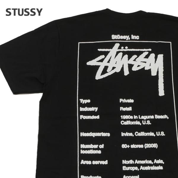 STUSSY 新品 ステューシー Wiki Tee Tシャツ BLACK ブラック