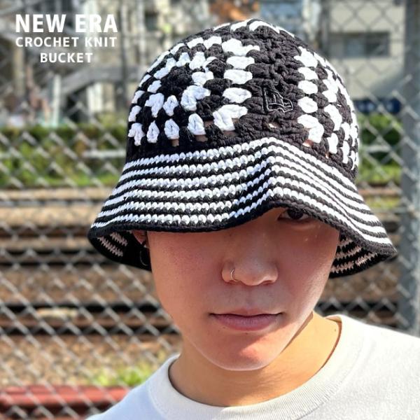 NEW ERA 新品 ニューエラ CROCHET KNIT BUCKET OSFM クロシェ NEW ERA 新品 ニューエラ CROCHET KNIT BUCKET OSFM クロシェ