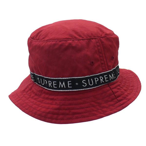 人気急上昇】 【新品】Supreme バケットハット 赤 M/Lサイズ ハット