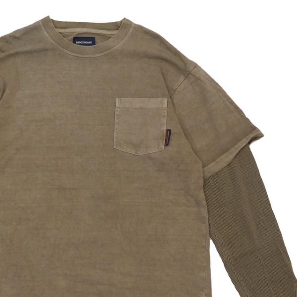 DESCENDANT ディセンダント MILITIA LAYERD LS TEE 長袖Tシャツ