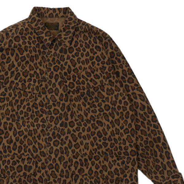 ワコマリア　N3B レオパード WACKO MARIA/NANGA / LEOPARD DOWN JACKET（BEIGE）［レオパード
