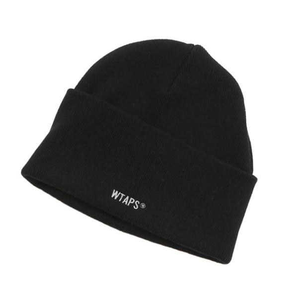 美品 WTAPS ダブルタップス 222MADT-HT04 ブラック ビーニー cliffedge_523061401